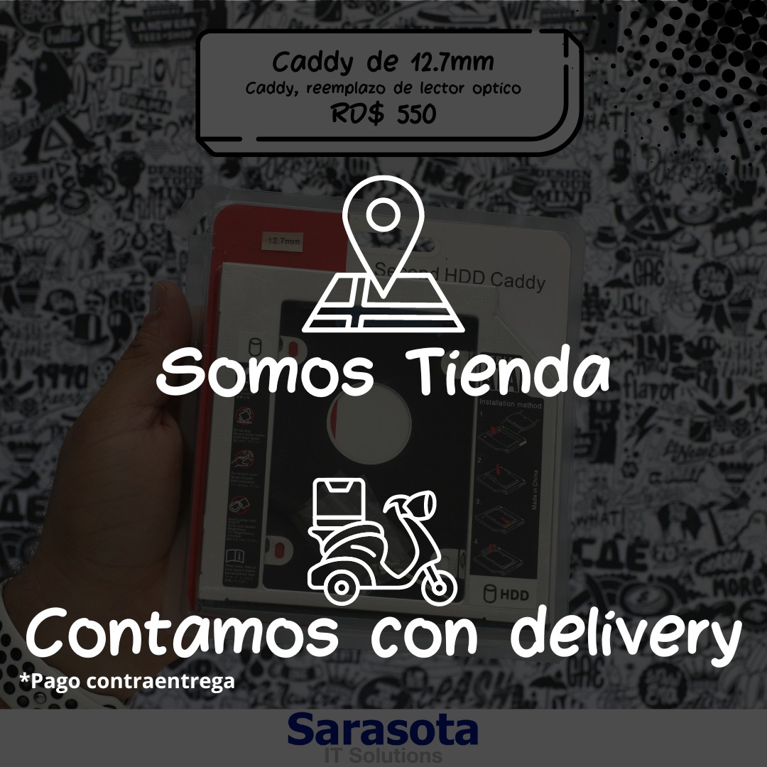 accesorios para electronica - Caddy Adaptador Disco Duro para Laptop SATA 12.7mm 1
