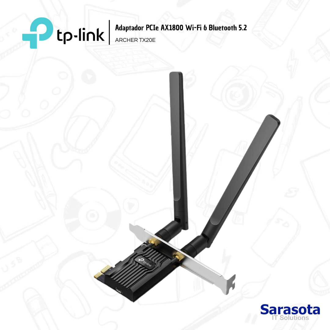 accesorios para electronica - Tp-Link PCIe AX1800 Wi-Fi 6 con Bluetooth 5.2 0