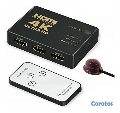 computadoras y laptops - SWITCH Venlogic HDMI 3x1 (Mod. DY706) 4K,control remoto 1