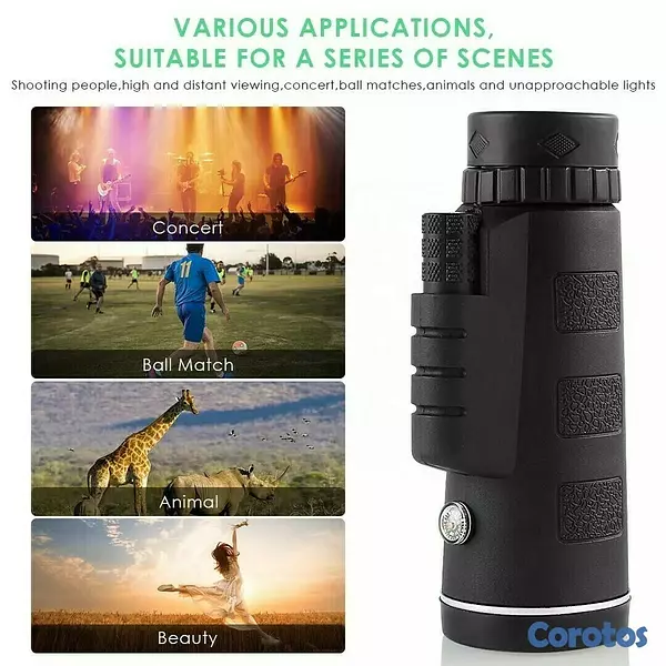 equipos profesionales - Telescopio Monocular 40x60 con Soporte rapido para Telefono Inteligente 6