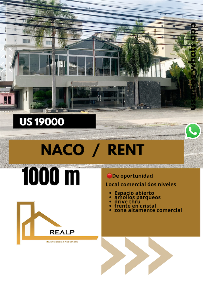 oficinas y locales comerciales - Local comercial en Naco