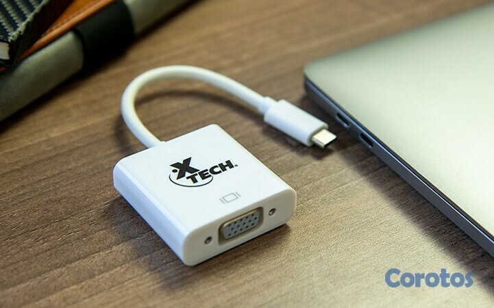 computadoras y laptops - ADAPTADOR XTECH USB TYPE C,  A VGA HEMBRA. (XTC-550) 3