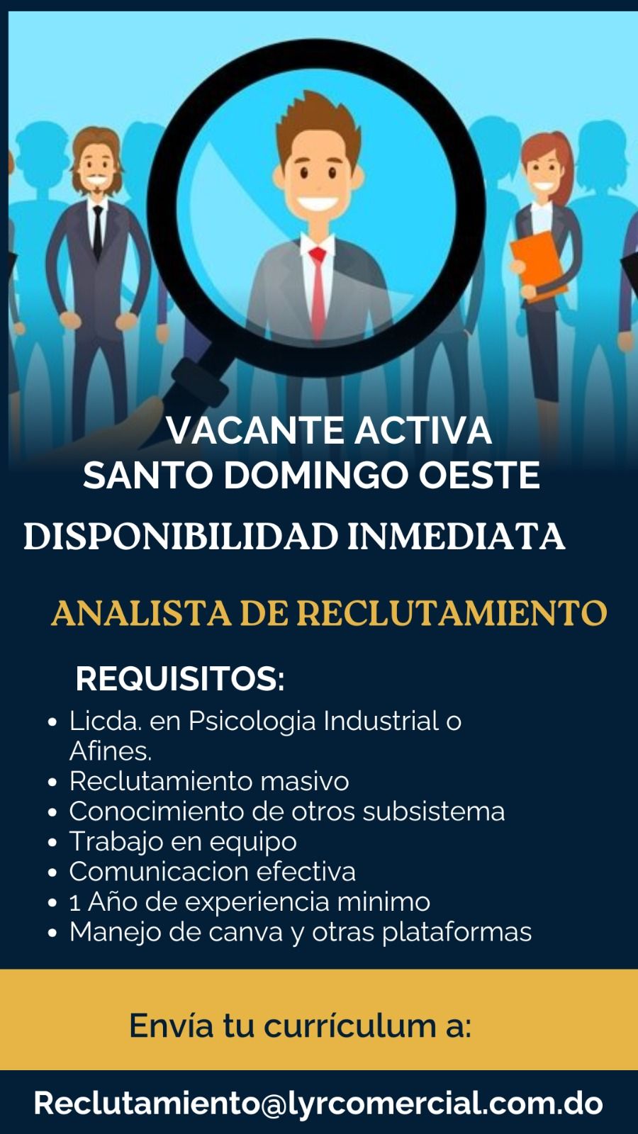 empleos disponibles - Analista de Reclutamiento