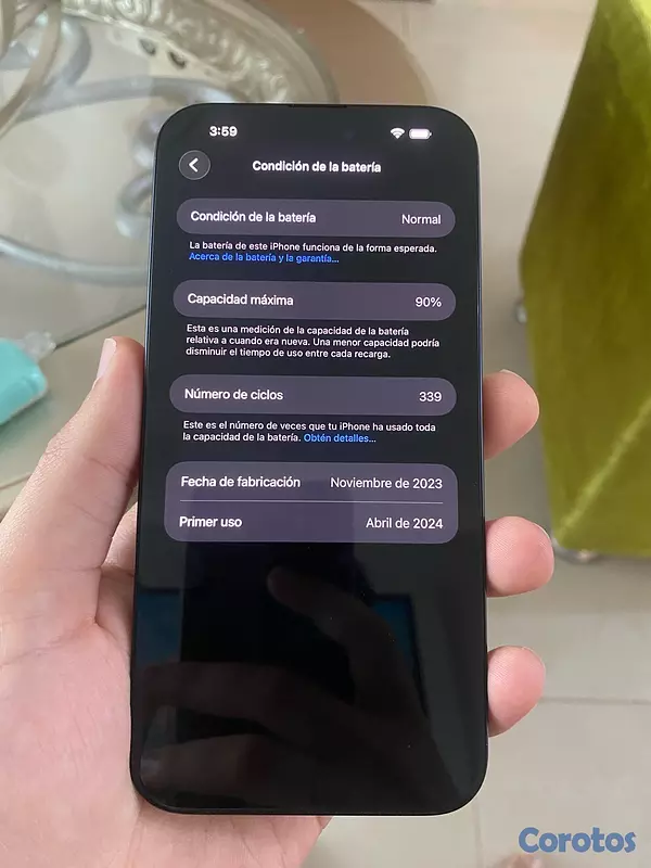 celulares y tabletas - ⚠️Negociable⚠️ iPhone 15 pro Max 256gb Factory todo original 7