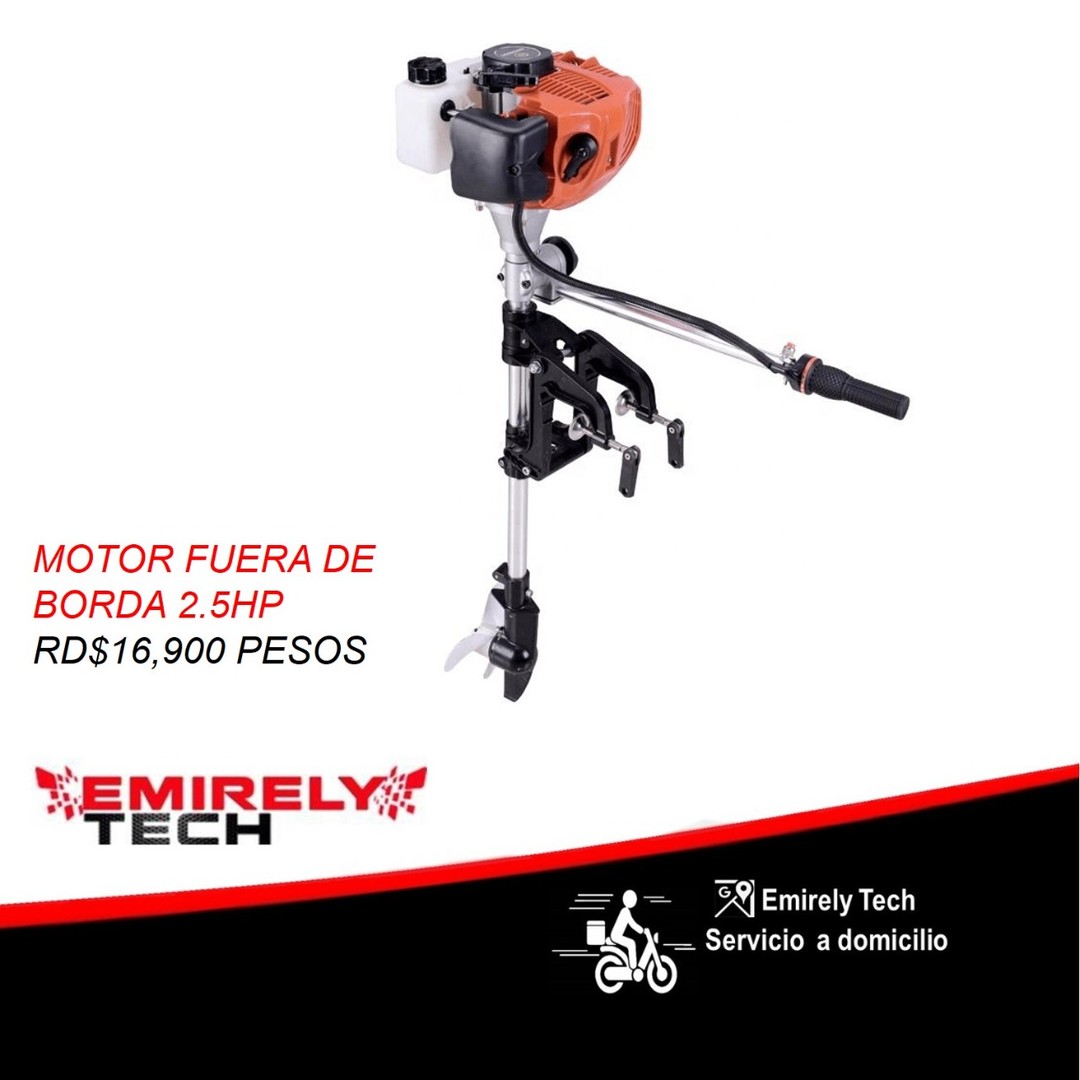 equipos profesionales - Motor fuera de borda 2.5hp/ 2 tiempos para botes de pesca playas o rios 0