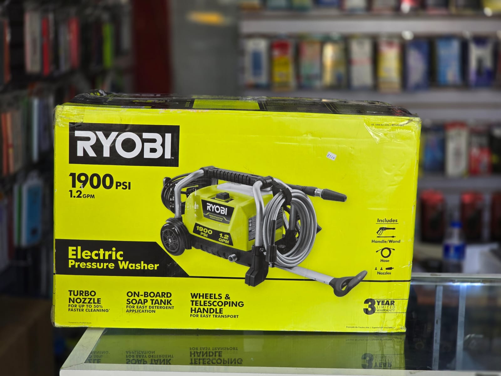 herramientas, jardines y exterior - Ryobi Cold Water Wheeled Electric Pressure Washer 
