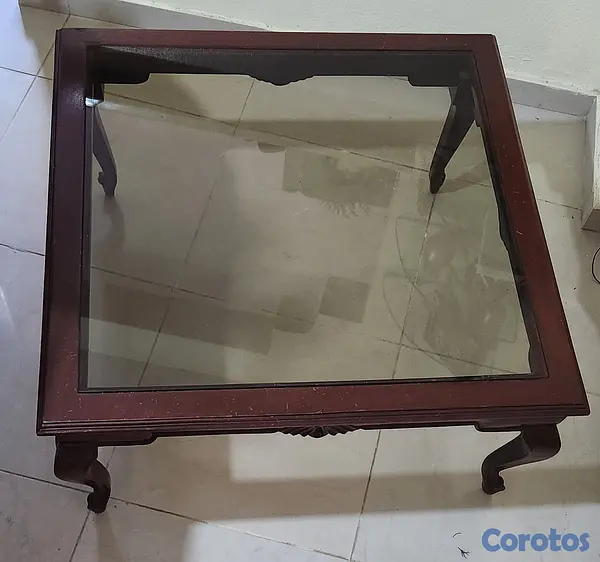 muebles y colchones - Mesa de centro para muebles en caoba 2