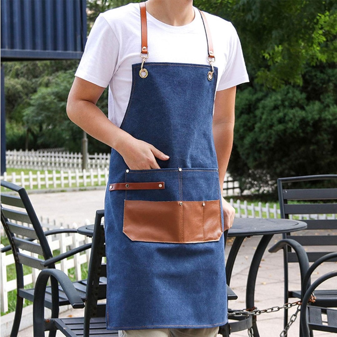 herramientas, jardines y exterior - Delantal de herramientas para hombres con bolsillos, chef, jardinero, herrero. 0