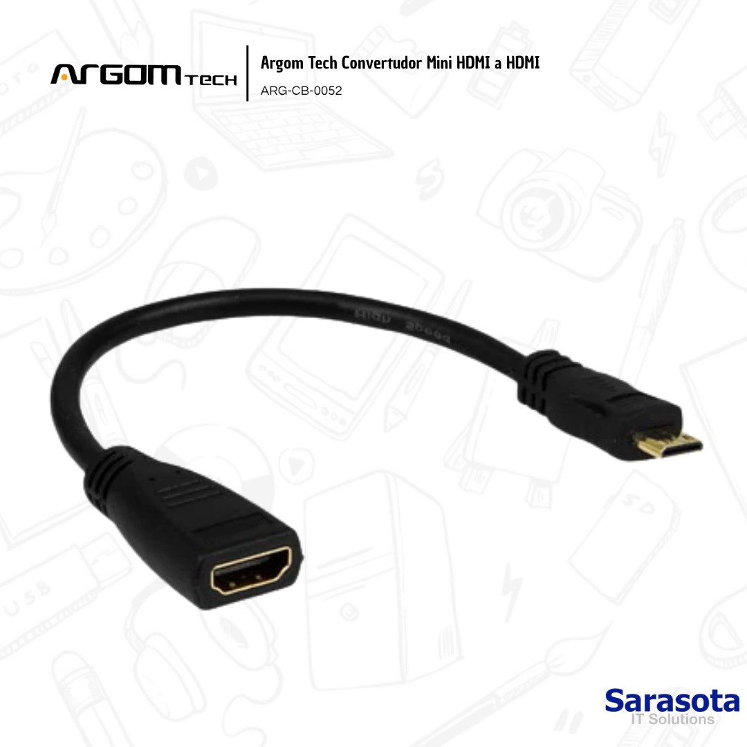 accesorios para electronica - Argom Tech Mini HDMI a HDMI hembra 2