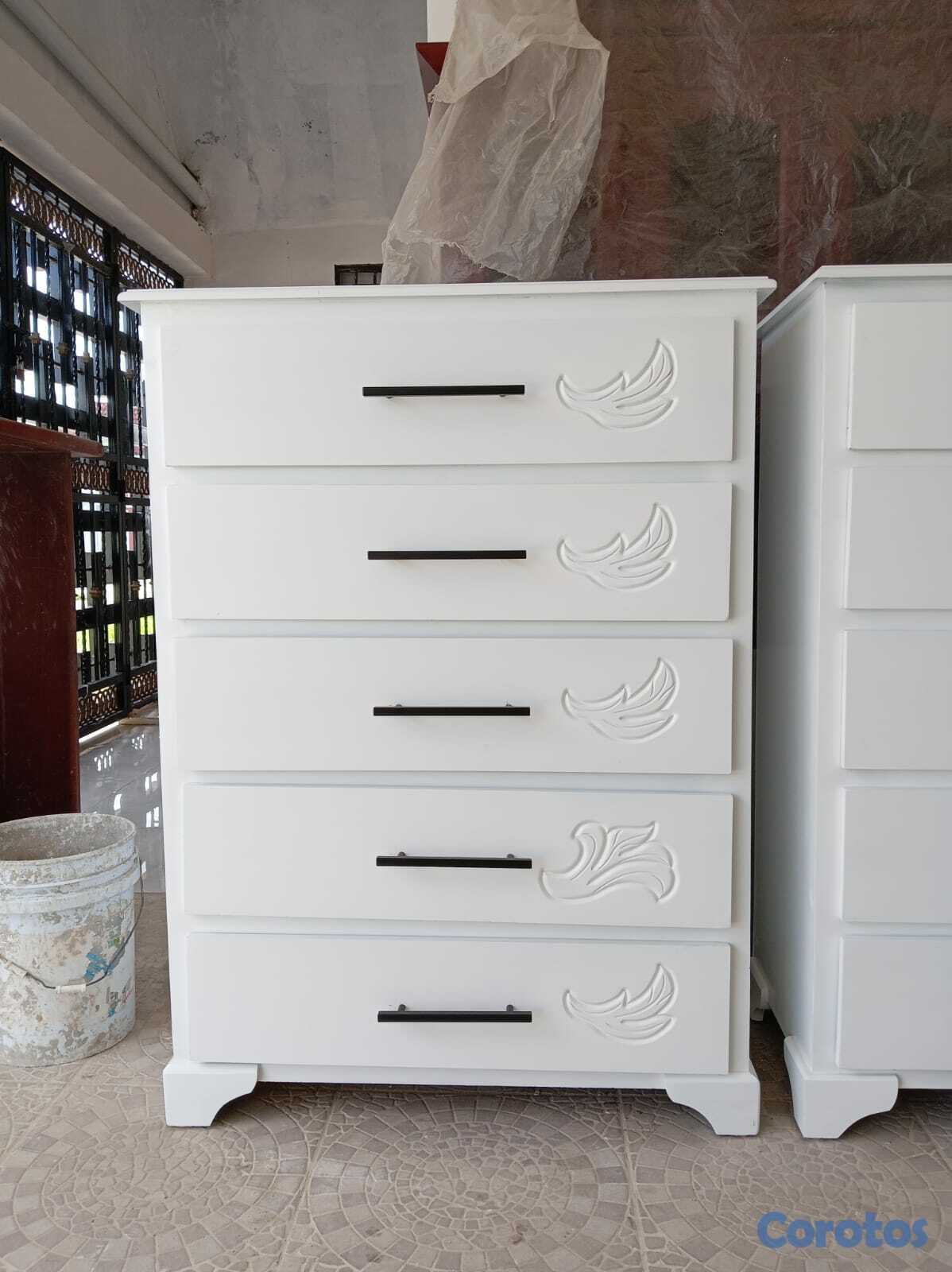 muebles y colchones - Mueble para organizar ropa en madera 3