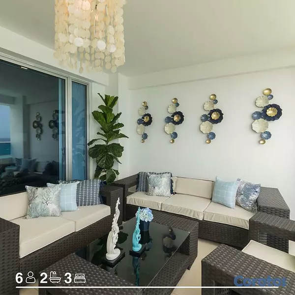 apartamentos - Alquiler amueblado de apartamento en 1era línea de playa, Juan Dolio 2