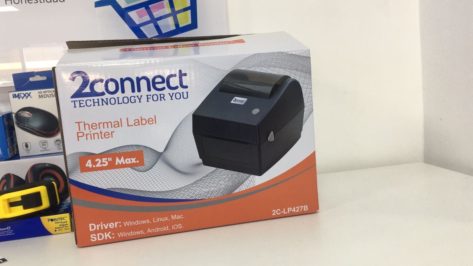 impresoras y scanners - PRINTER TERMICO DE ETIQUETA 2CONNET USB 2C-LP427B