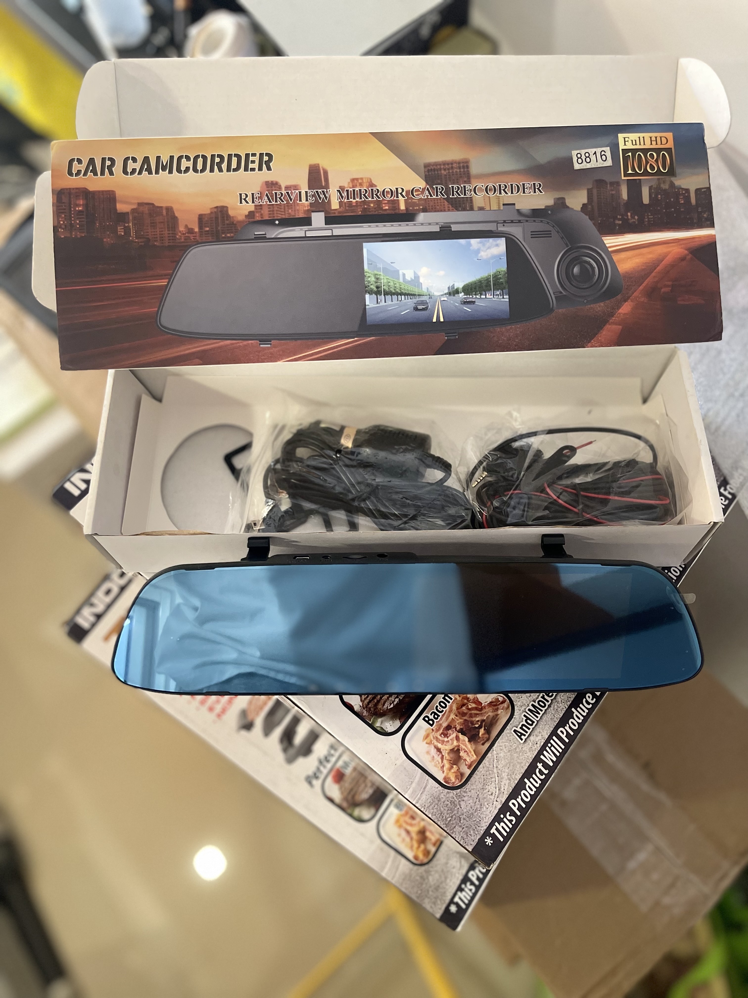 accesorios para vehiculos - Cámara trasera en Retrovisor Universal  3