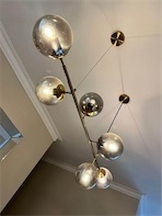 decoración y accesorios - Lámpara de comedor (Dorada) 0