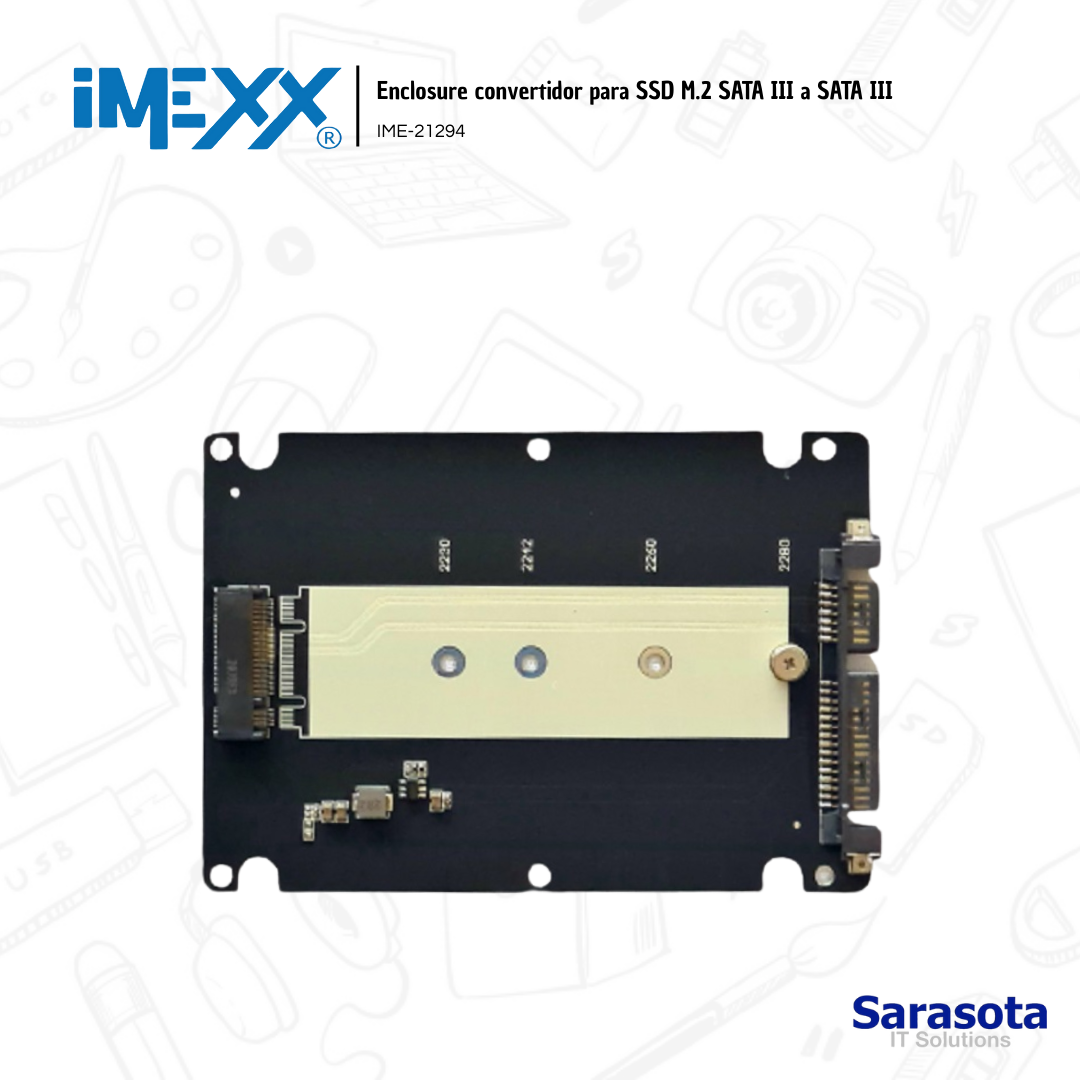 accesorios para electronica - imexx Enclosure solo acepta M.2 SATA (no NVMe)  1