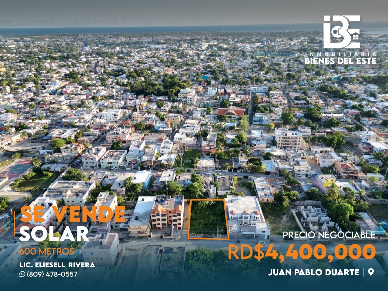 solares y terrenos -  SOLAR de 600 Metros en Ubicado en el Juan Pablo Duarte