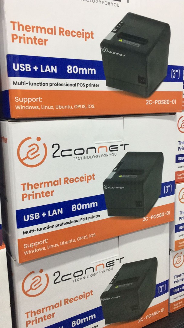 impresoras y scanners - PRINTER TERMICO 80MM 2CONNET USB+LAN 2CON-0001