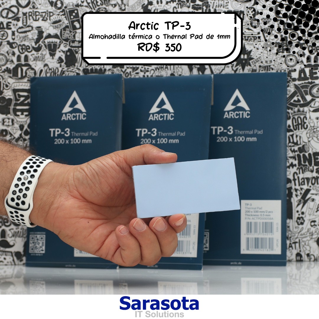 computadoras y laptops - Thermal Pad Arctic TP-3 de 1mm en 350
