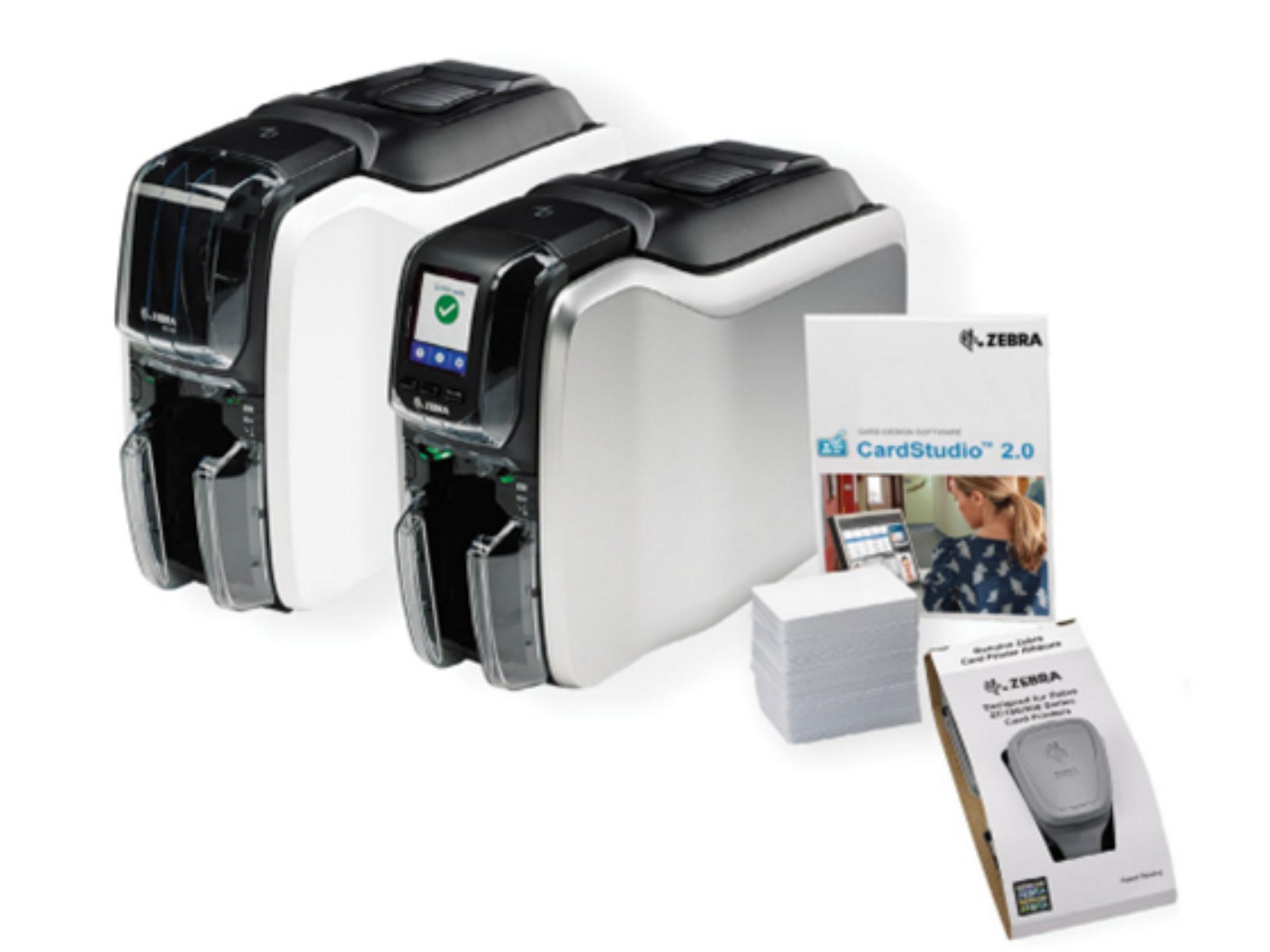 impresoras y scanners - impresora ZEBRA zc100 de 300 DPI tarjetas de identificación cardstudio 2.0