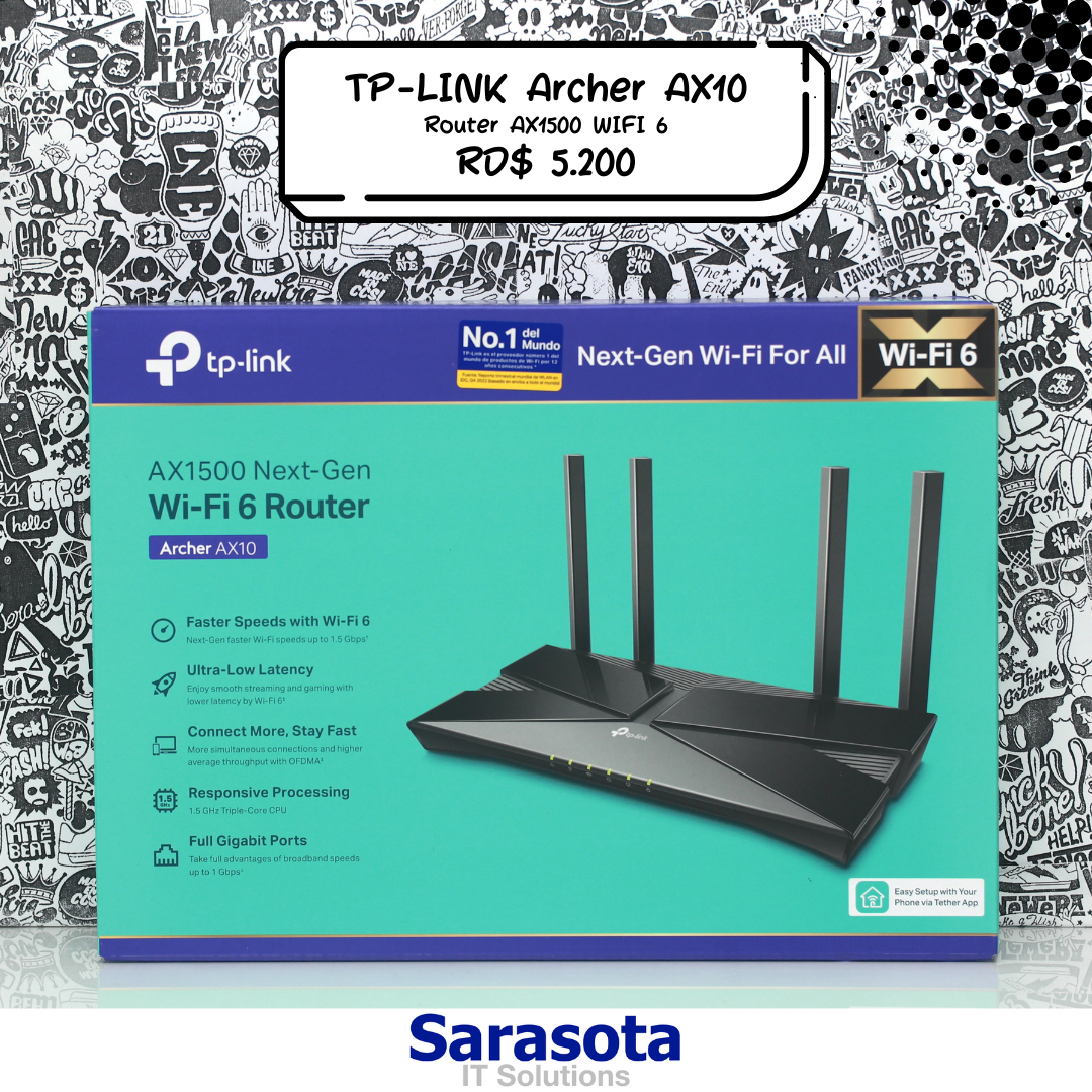otros electronicos - TP-Link Router Archer AX10 con wifi 6