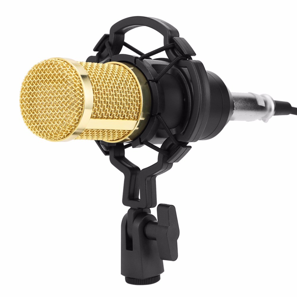accesorios para electronica - Kit de microfono condensador bm-800+ Power phanthom 48v 2