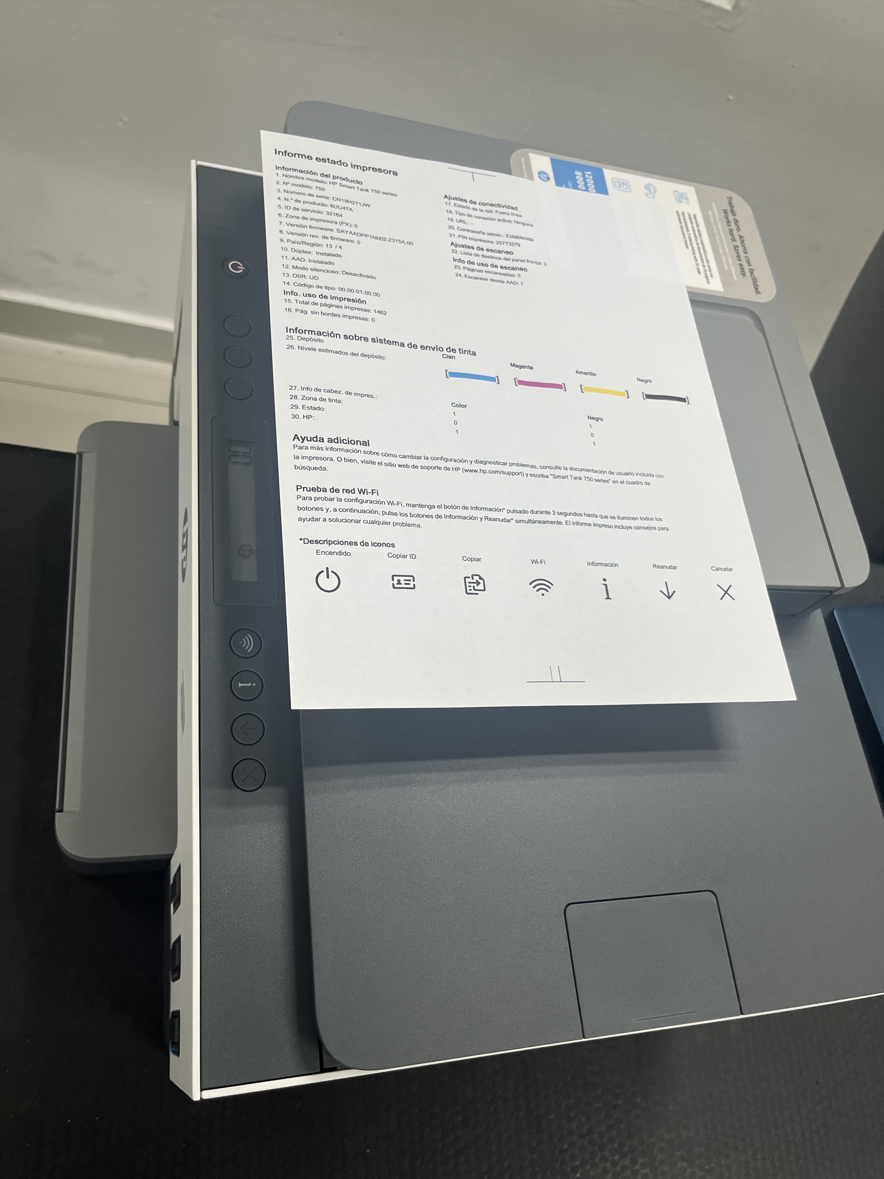 impresoras y scanners - HP Smart Tank 750- COMO NUEVA 3
