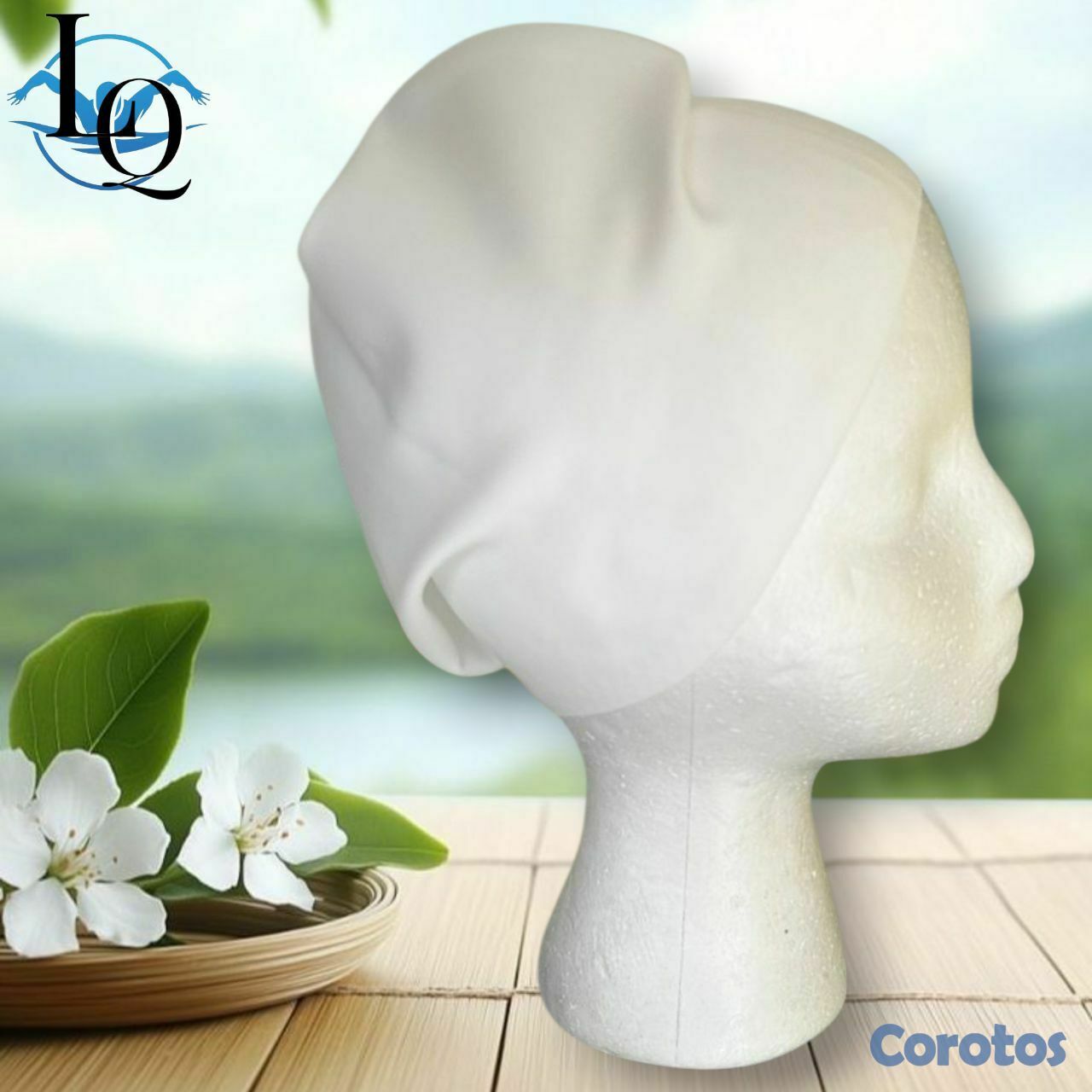 Artículos Deportivos - Gorro de natación para mujer con moño  3