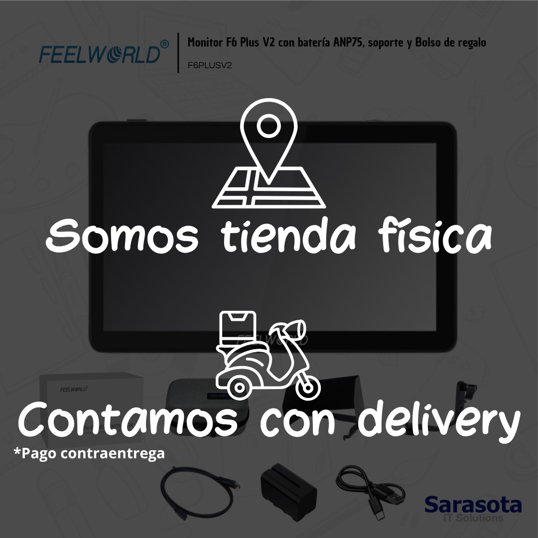 accesorios para electronica - Feelworld Monitor F6 Plus V2 con batería ANP75 2