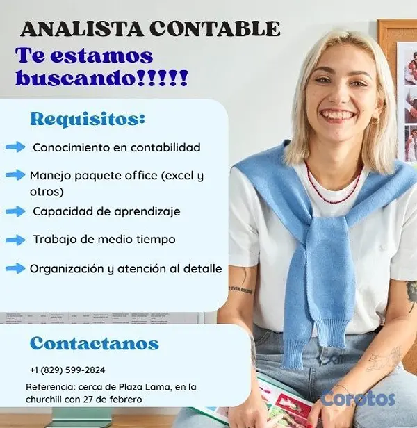 empleos disponibles - VACANTE ANALISTA CONTABLE