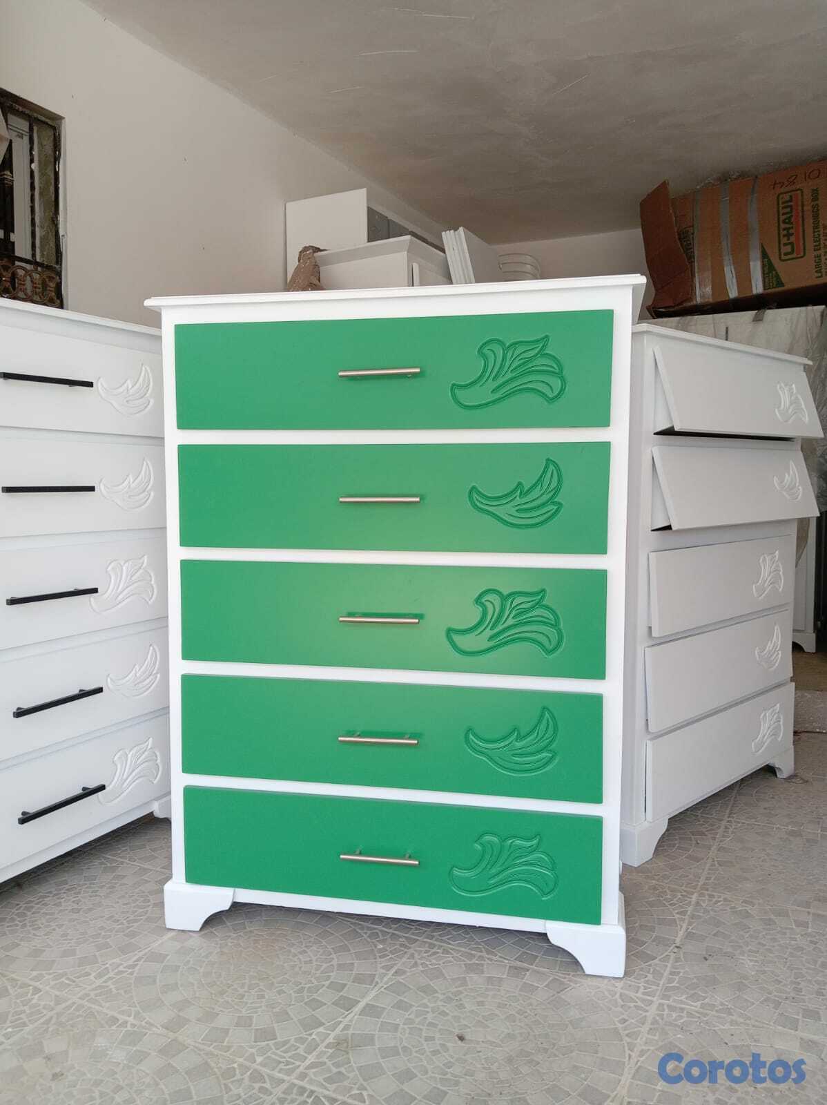 muebles y colchones - Mueble para organizar ropa en madera 4