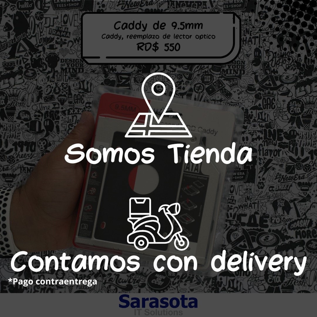 accesorios para electronica - Caddy Adaptador Disco Duro para Laptop SATA 9.5mm 1