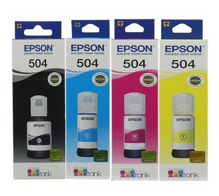 computadoras y laptops - BOTELLA DE TINTA EPSON T504  EN TODOS LOS COLORES PRECIO POR COLOR  1