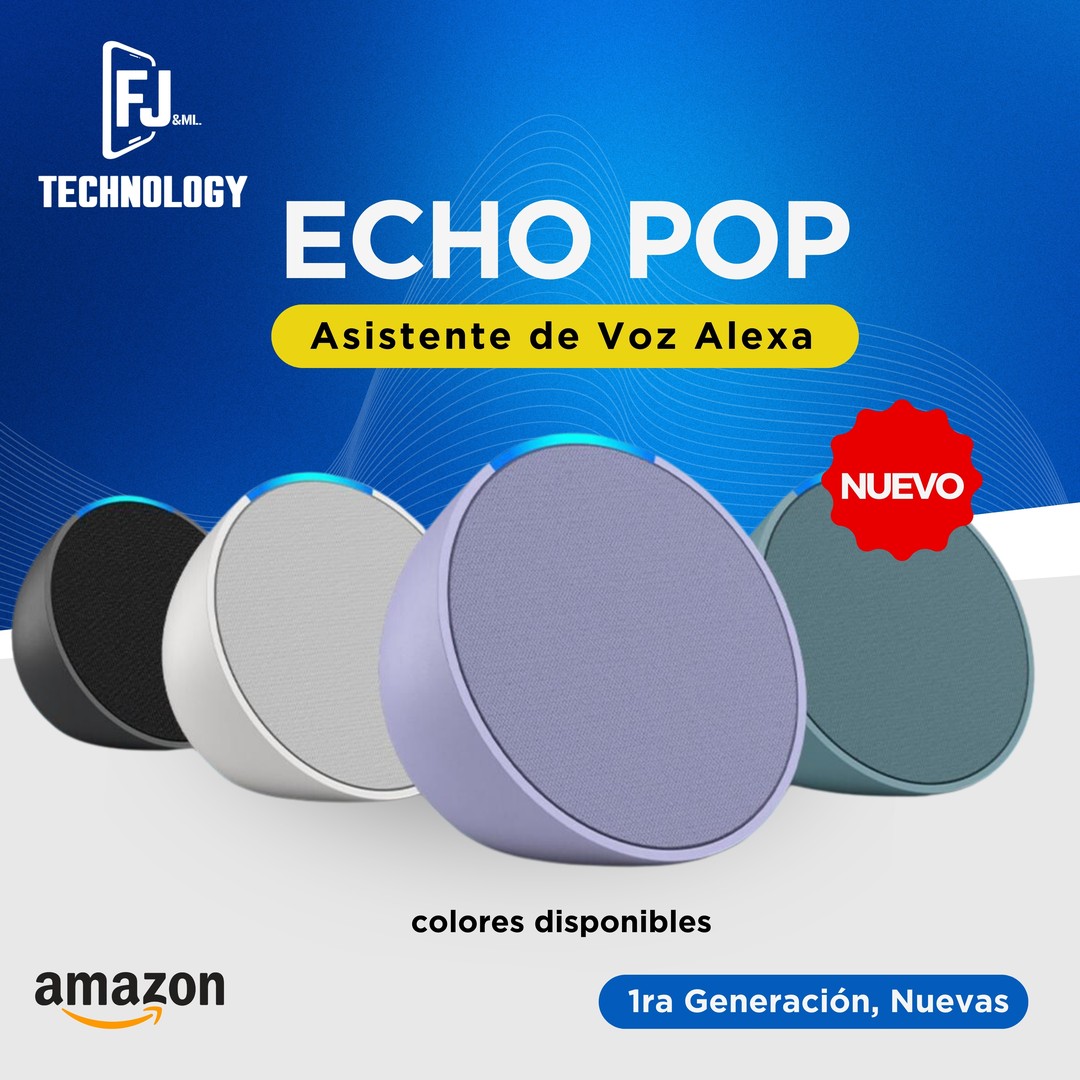 camaras y audio - ASISTENTE ALEXA AMAZON ECHO POP 1RA GENERACIÓN TOTALMENTE SELLADOS 0