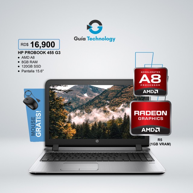 computadoras y laptops - HP ProBook 455 G3