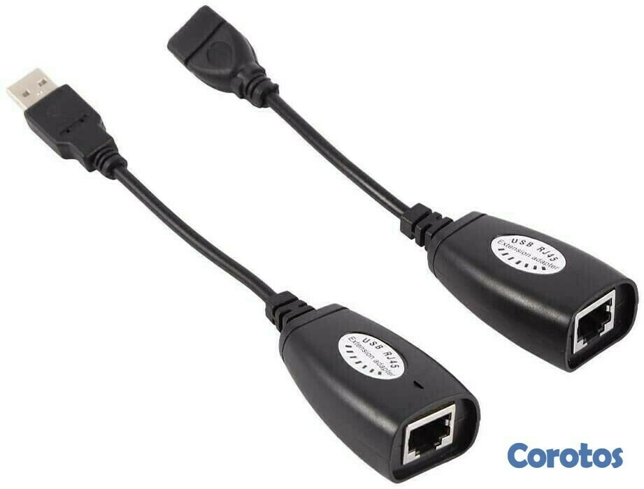 accesorios para electronica - Adaptador de extensión USB 2.0 a RJ45 maximo 150FT largo. 1