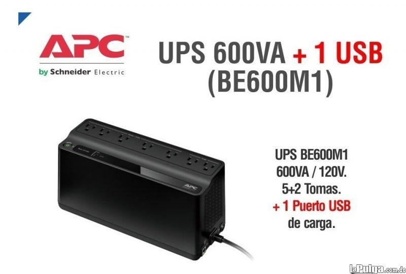 computadoras y laptops - UPS APC BACK-UPS, 0.6KVA (600VA), 330 WATTS,BE600M1  1