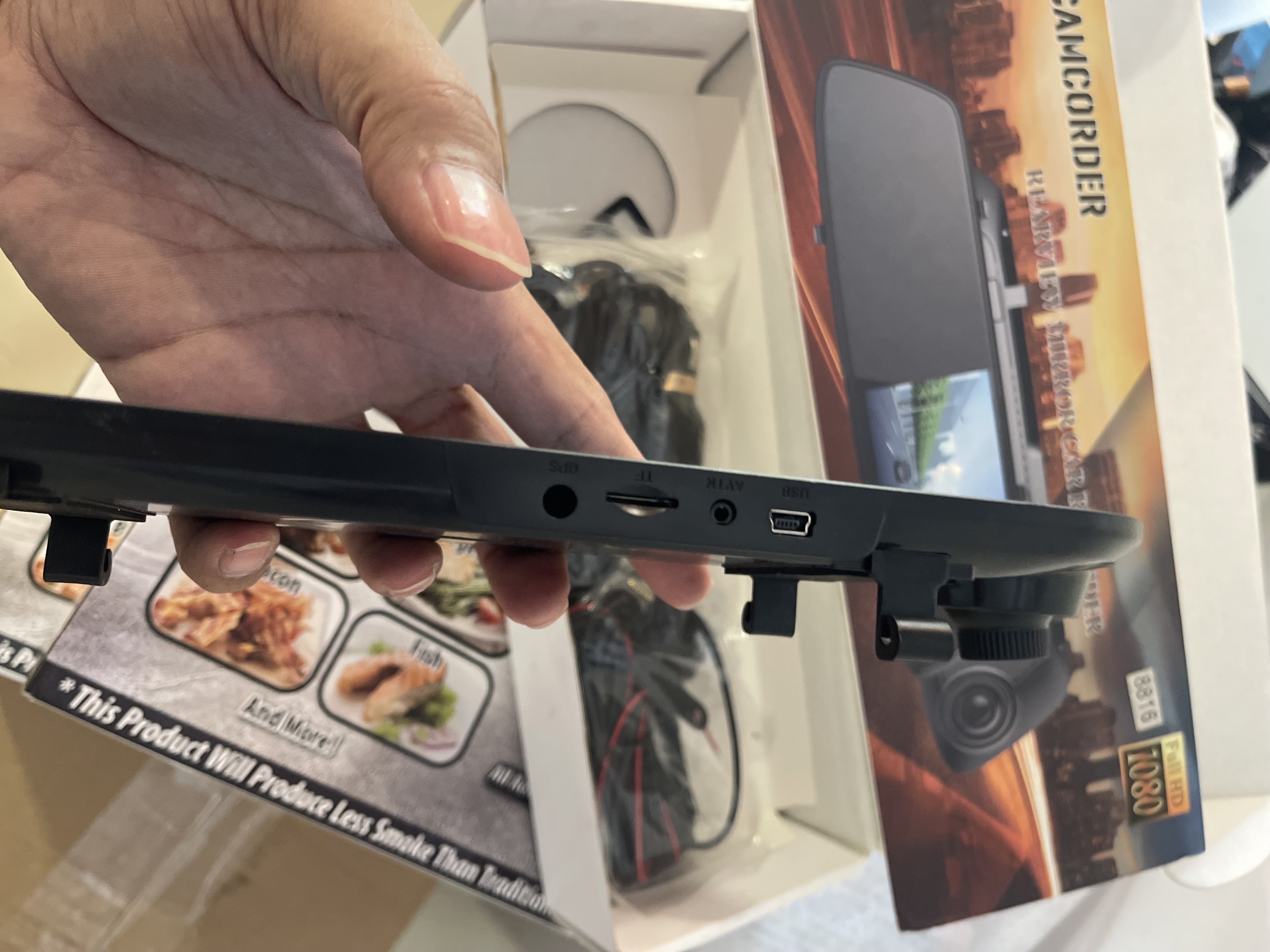 accesorios para vehiculos - Cámara trasera en Retrovisor Universal  5