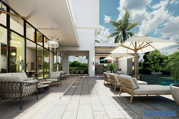 casas vacacionales y villas - Villa de Lujo en Cap Cana Con vista al mar y Punta 11