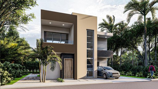 casas - Venta de villas de 3 habitaciones con 150 metros de construcción en bávaro Puj.