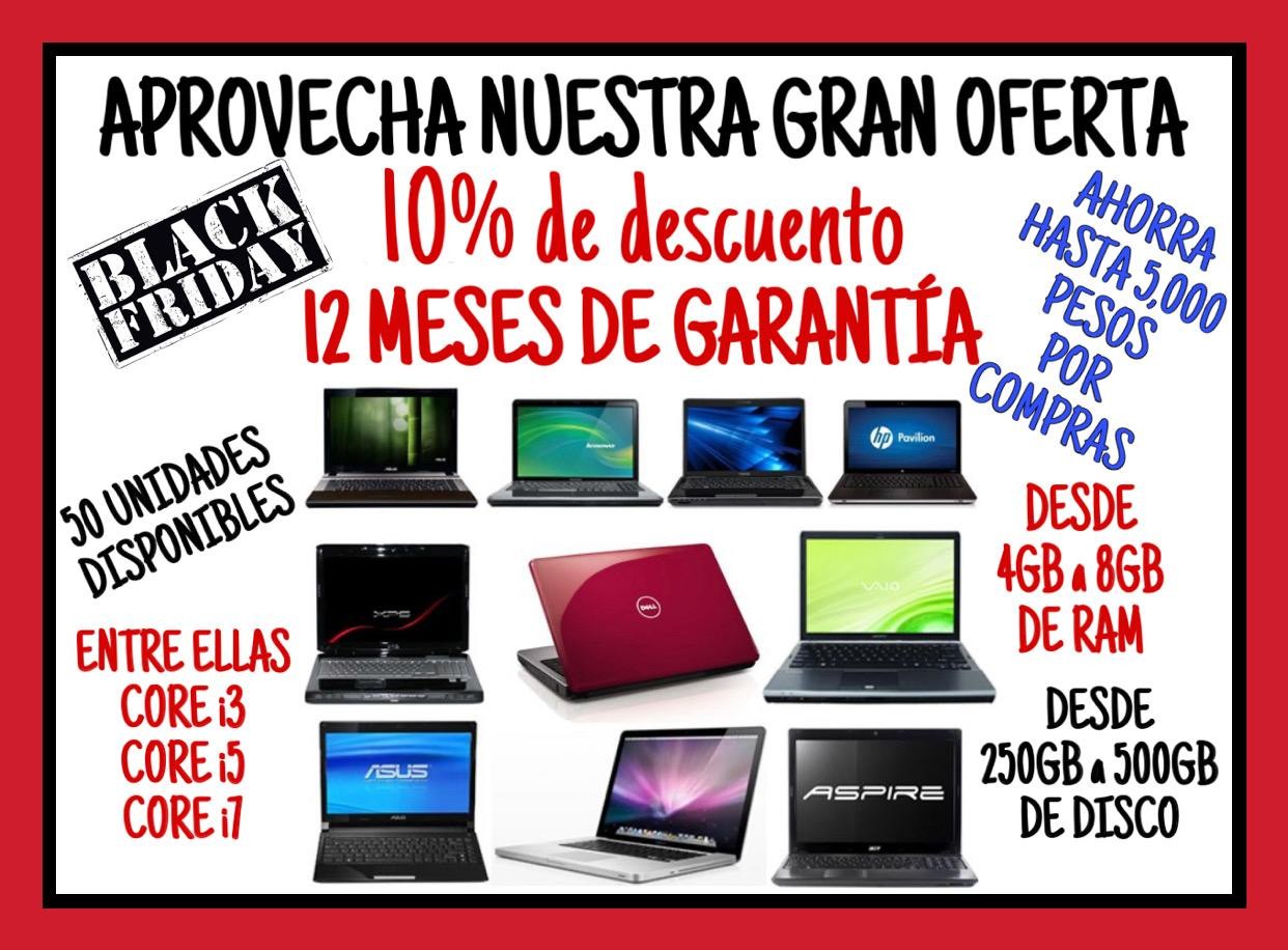 computadoras y laptops - ofertas 10% de descuentos ahorra asta 3000 pesos por laptop