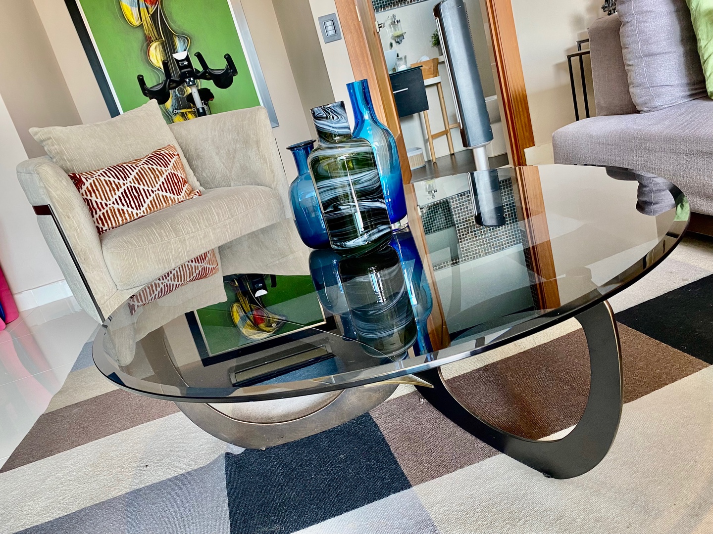 muebles y colchones - Mesa de centro con cristal templado de ilumel 2