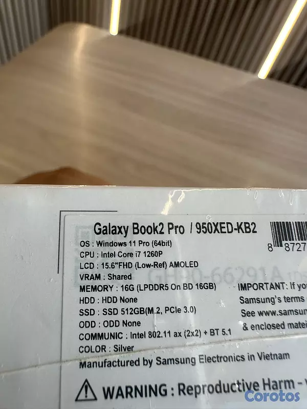 computadoras y laptops - SAMSUNG BOOK 2 PRO 15.6" i7-1260P  16GB RAM 512GB SSD SILVER WINDOWS 11 PRO  2