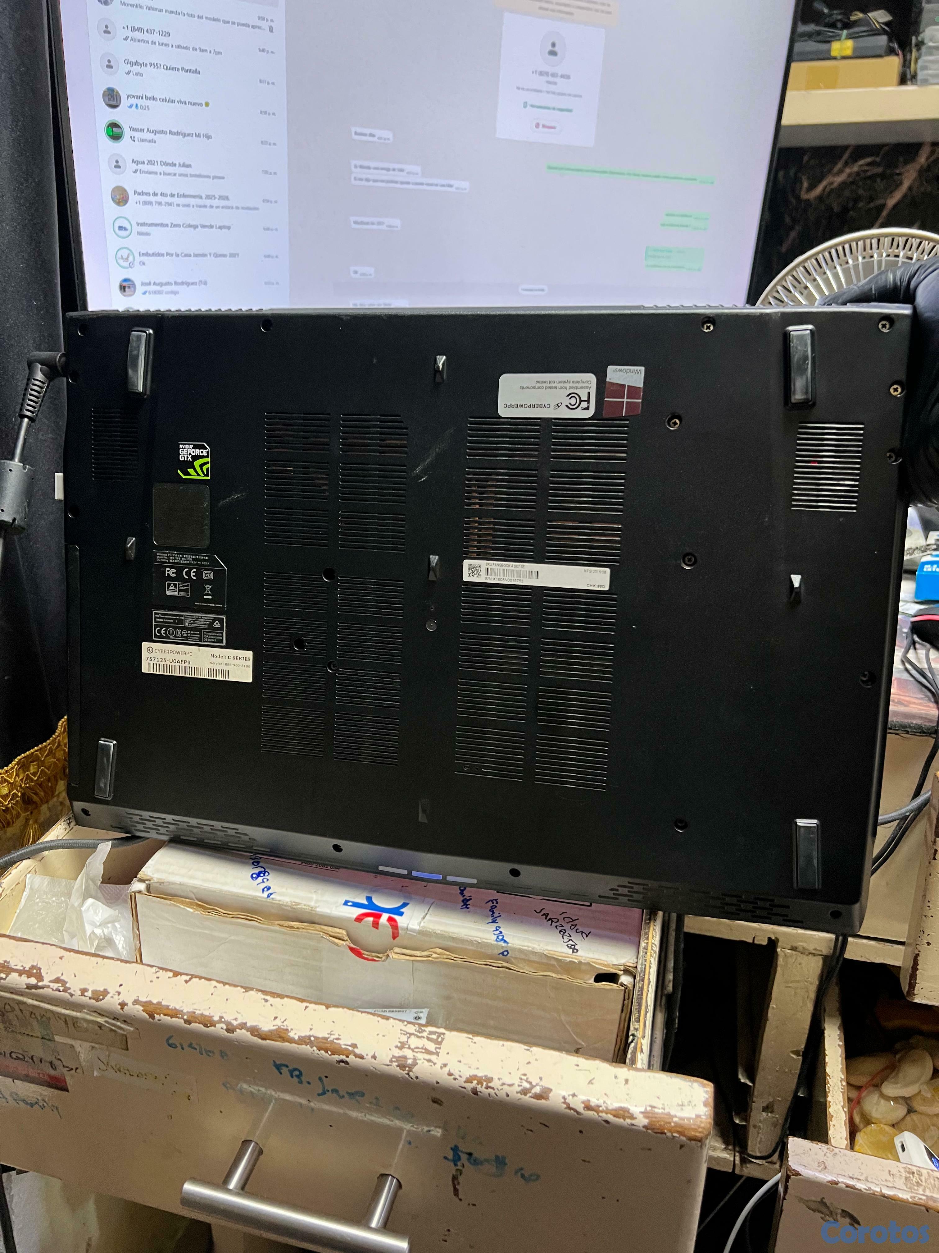 computadoras y laptops - Laptop Gaming Cyberpower  Intel i7-6700HQ@2,60ghz/Nvidia gtx1060 6GB/16gb ddr4/s 2