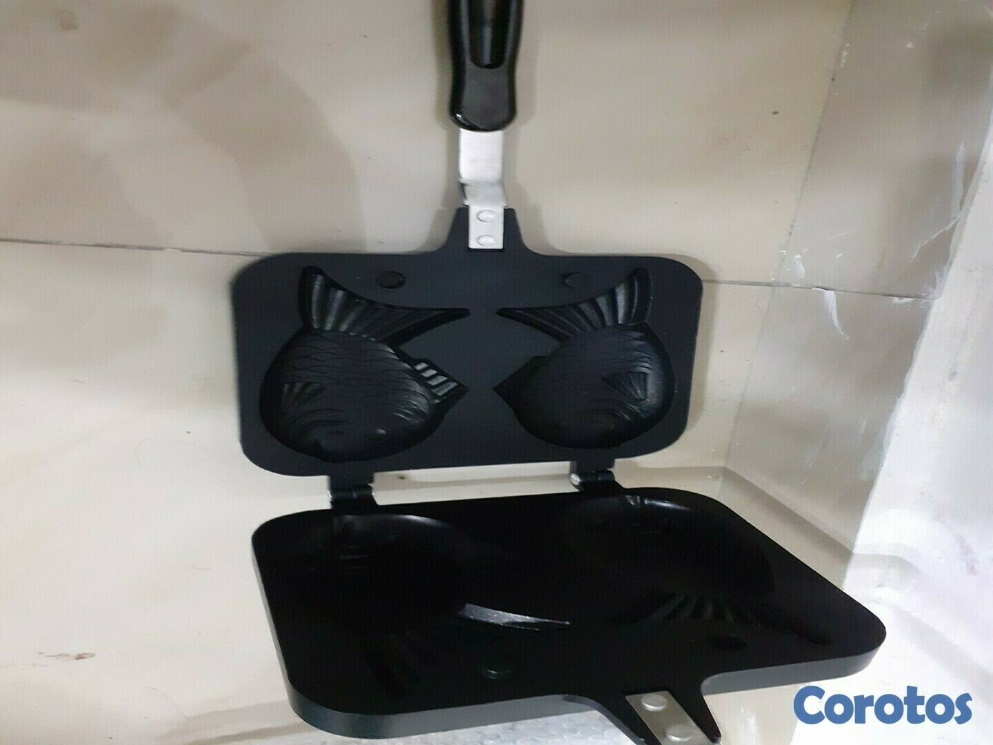 cocina - Sartén doble con forma de pez japonés, para hacer tartas con forma de pez Takoya 6