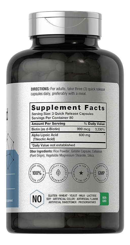 Salud y Equipamiento Médico - Horbaach Ácido Alfa Lipoico 2