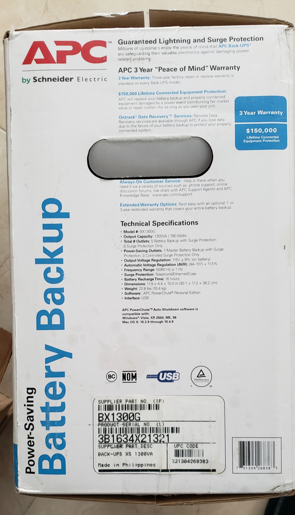 plantas e inversores - APC Backup     2 batteries     nuevo.  En caja. 3