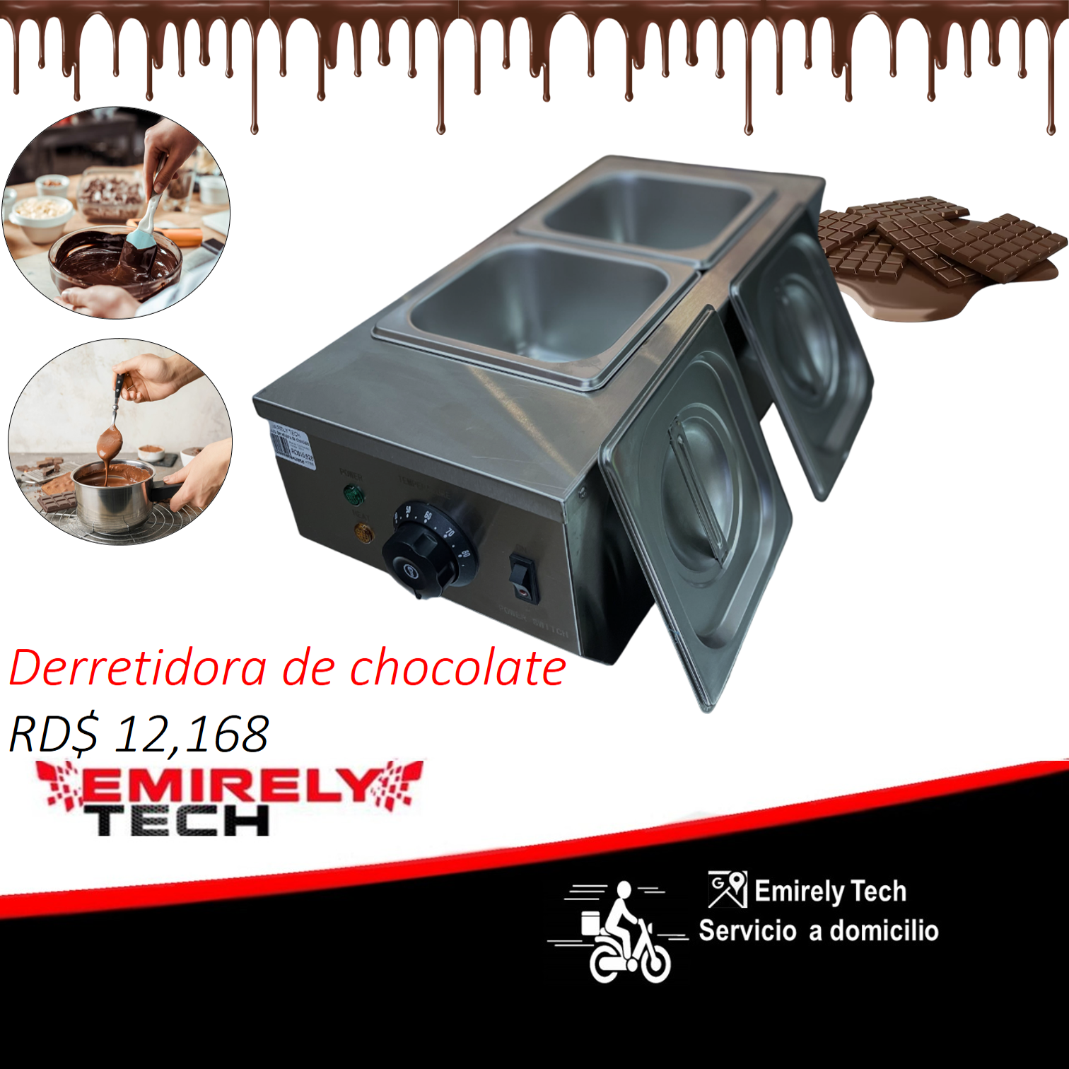 equipos profesionales - Derretidor automatico de chocolate templado 0