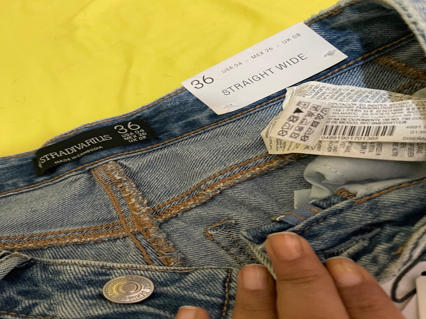 ropa para mujer - Pantalón mon jean marca stradivarius nuevo size m (36) 2