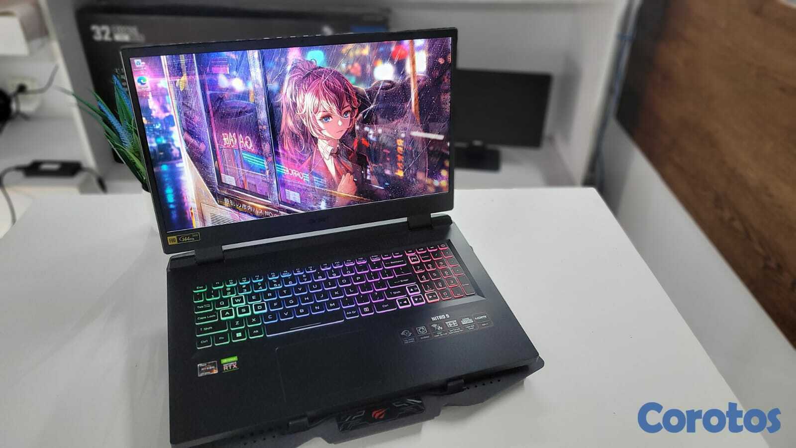 computadoras y laptops - Laptop GAMING ACER NITRO 17 RYZEN 7 + 3060 17 PLG 5