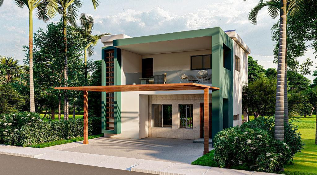 casas vacacionales y villas - Proyecto de villas de bajo costo en Punta Cana 